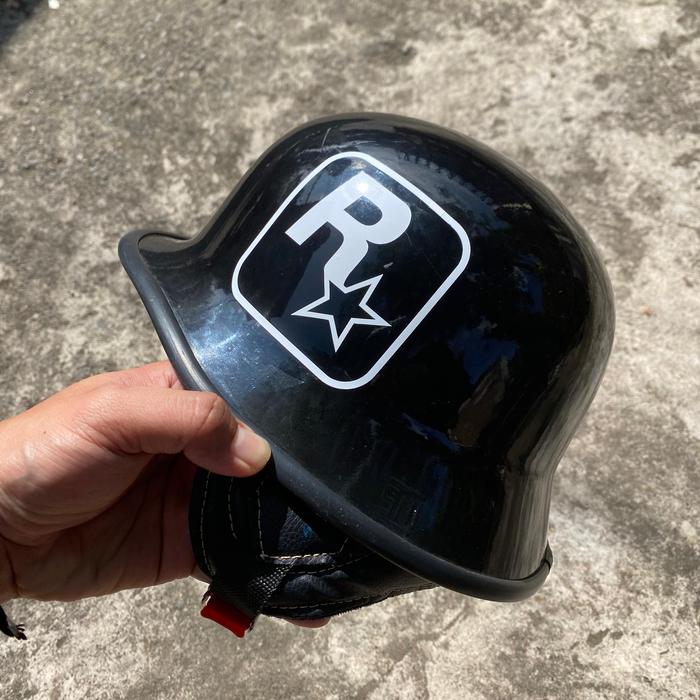 Promo Helm Retro Nazi Crazy Chip Motif Rap n Skate - Los Santos