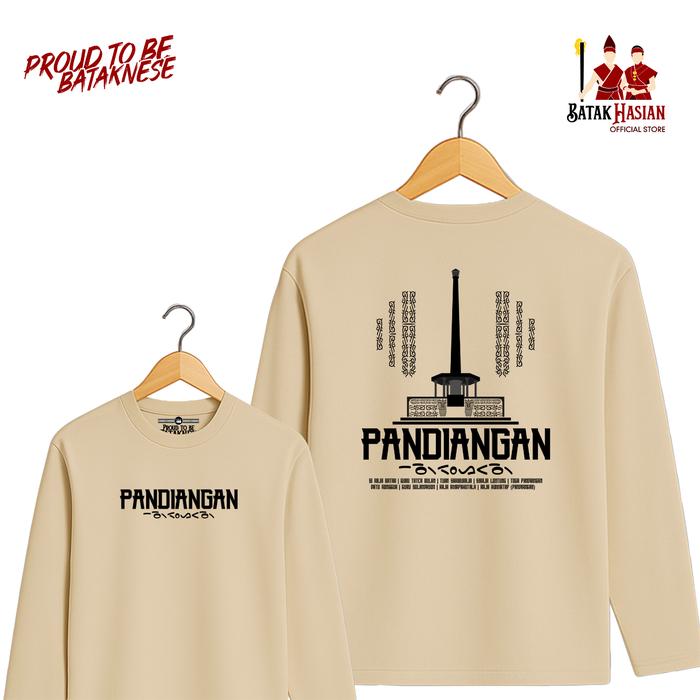 Gambar PANDIANGAN - Kaos Marga Batak  - Premium & High Quality -  Batak Hasian Official Store - Lengan Panjang Beige, M dari Batak Hasian & Store undefined Tokopedia