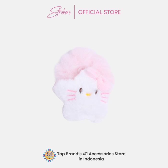 Gambar Stroberi Fur Character Hair Tie - Cat Bow dari Stroberi Accessories undefined Tokopedia