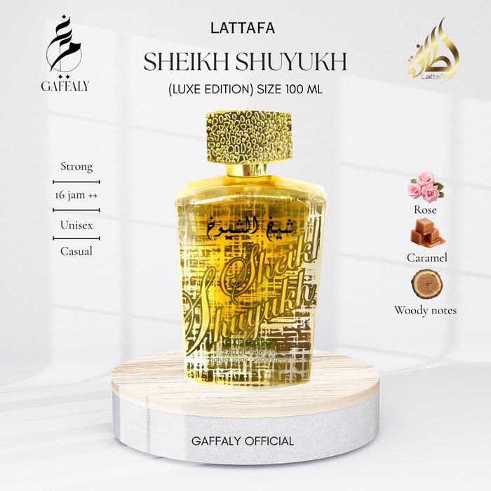 Gambar LATTAFA Sheikh Shuyukh Luxe Edition || Final Edition || Supreme || Eau de perfume 100ml - Sheikh Shuyukh Luxe Edition, Full Size 100ml dari GaffalyStuff.id undefined Tokopedia