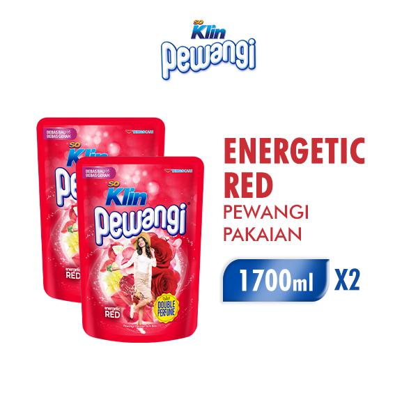 Gambar Soklin Pewangi Pakaian Energetic Red 1700ml x2 dari Wings Indonesia undefined Tokopedia
