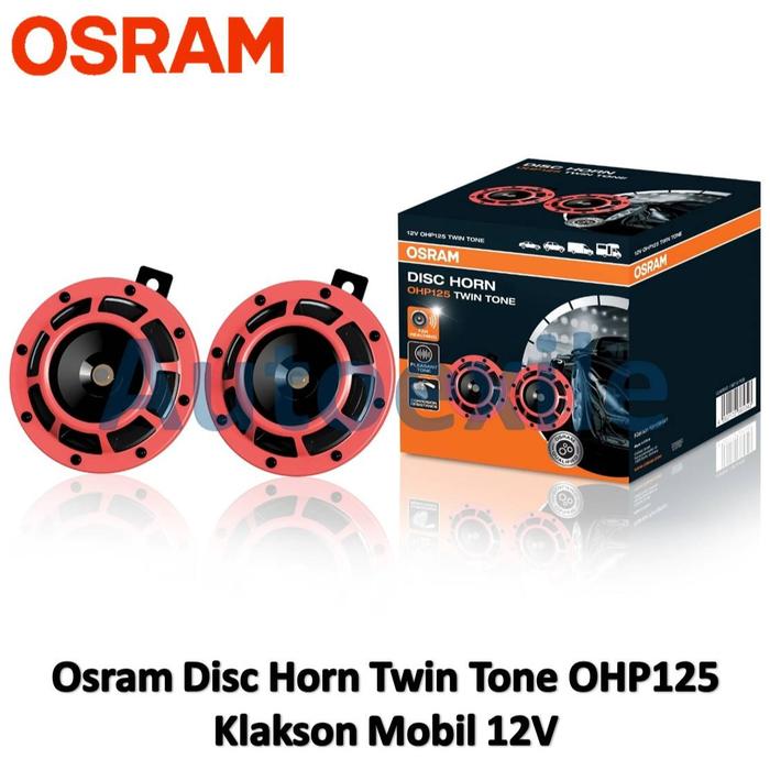 Gambar Osram Disc Horn OHP125 Twin Tone 12V Original Klakson Dual Stereo Merah Mobil - Merah dari Autoexile undefined Tokopedia