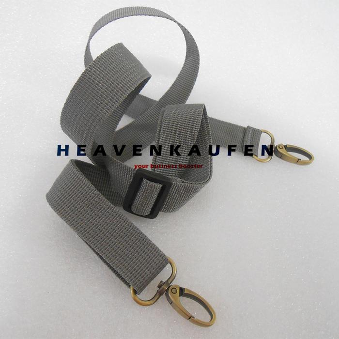 Gambar Tali Tas Selempang Strap Tas Pria Lebar 2,5 cm Warna Abu Abu Kait ATG Bakar - abu abu dari Heaven Kaufen Kota Malang Tokopedia