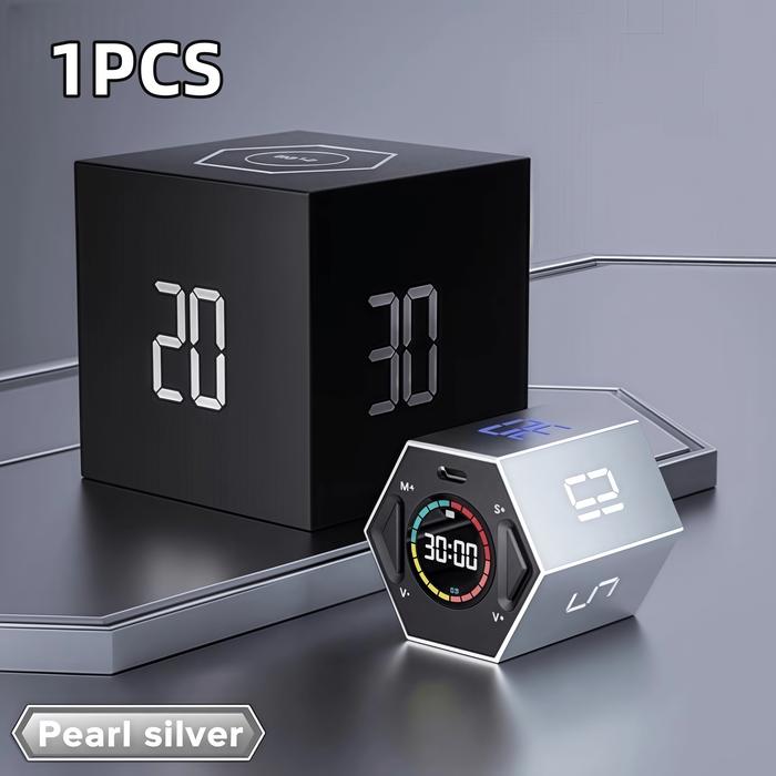 Gambar AJM Ticktime Timer Cube Multi-Fungsi Elektronik Digital Cube Kitchenware Digital Kitchen Pengatur waktu LED cermin Pomodoro Timer Clock Kedip Mode Senyap Mode getar Magnetik untuk olahraga belajar memasak Kitchen Utensils Gadgets - Option 1 dari AJM Electronic Store Kota Administrasi Jakarta Pusat Tokopedia