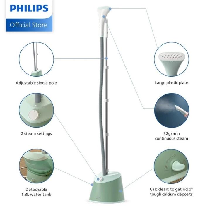 Gambar PHILIPS SETRIKA UAP STE 1010/75 Stand Steamer 1000 Series 900W Garment Steamer dari Multi Retail Indonesia undefined Tokopedia