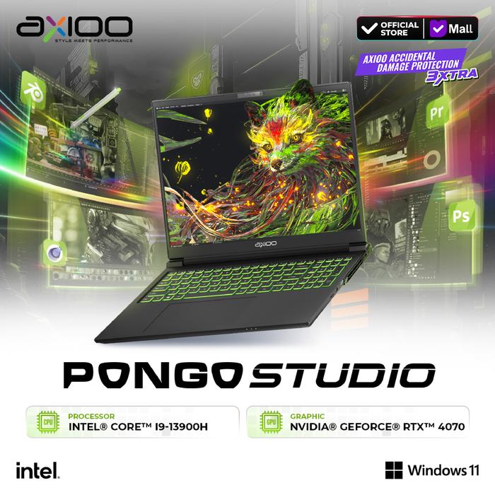 Gambar Axioo Pongo Studio Intel i9-13900H/32GB/1TB/RTX 4070/QHD+ IPS 100% Colour Gamud 240Hz - Windows 11 - 32GB/1TB, Include dari Axioo Indonesia undefined Tokopedia
