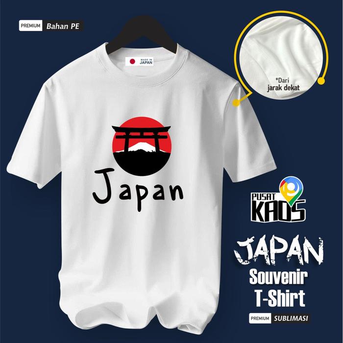 Gambar BAJU KAOS OLEH OLEH JEPANG TOKYO OSAKA PAKAI TAG NEGARA ASAL  BAHAN PE  SOUVENIR PREMIUM GIFT - PUTIH 1, S dari PUSATKAOS NEW undefined Tokopedia