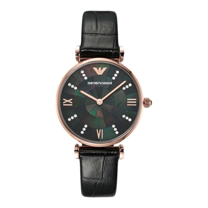 Armani Leather Strap Watch Jam Tangan Wanita Emporio Armani