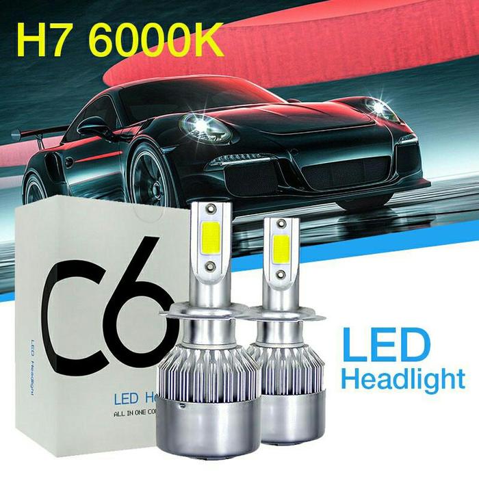 Gambar 2 PCS LAMPU LED MOBIL C6 H7 LAMPU DEPAN SUPER TERANG Car audi matrix light - SEPASANG dari  undefined Tokopedia