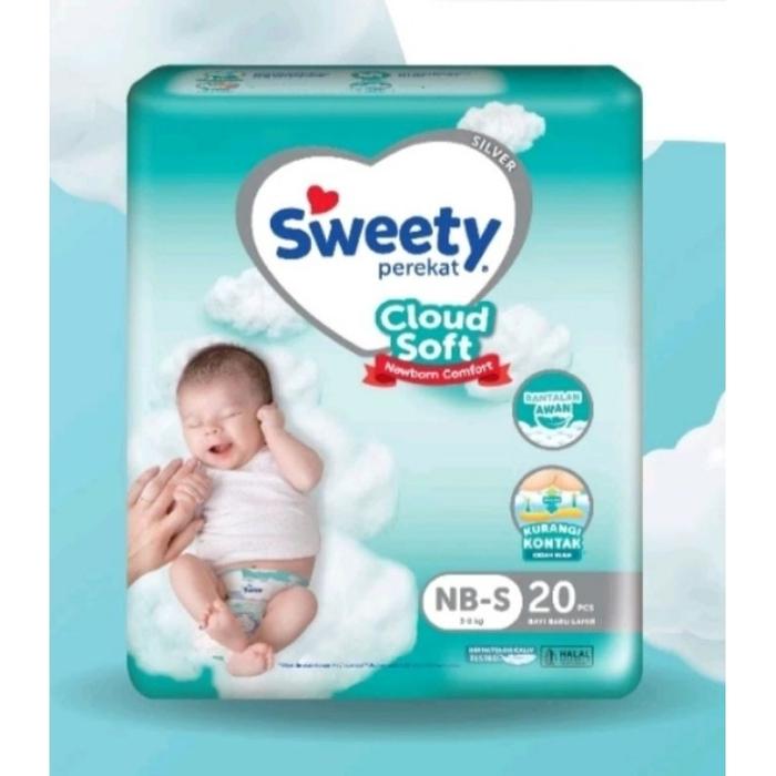 Gambar SWEETY SILVER NB-S   New born  Sekali Pakai Isi - 20pcs 40pcs Popok Bayi Perekat - NB 20 dari littlemoon.sda undefined Tokopedia