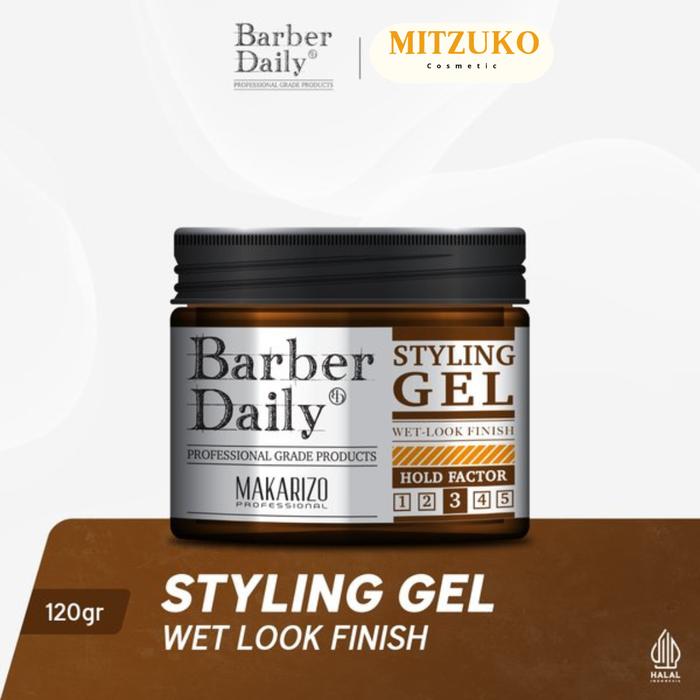 Gambar MAKARIZO Barber Daily Styling Gel Wet-Look Finish - 120ml dari Mitzuko Perintis_NEW undefined Tokopedia