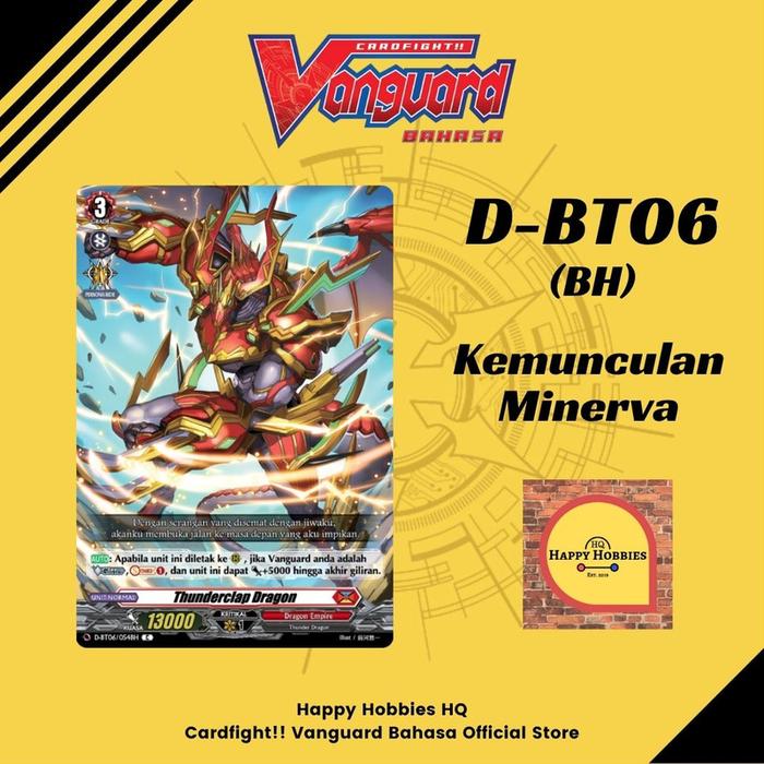 Gambar Vanguard D-BT06/054BH Thunderclap Dragon C Dragon Empire dari Happy Hobbies HQ SUB undefined Tokopedia