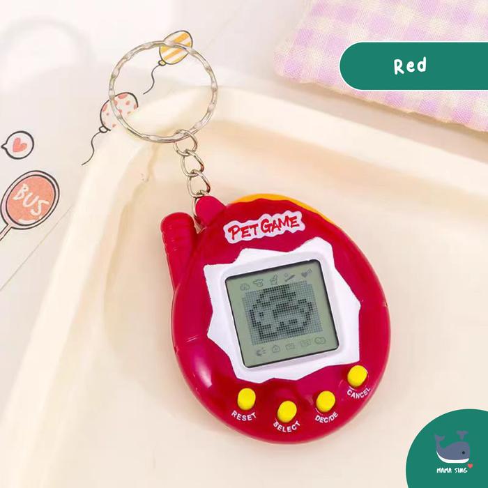 Gambar MAMA SING Klasik Tamagotchi Digital Pet Game Bentuk Bulat Lucu Unik Game Peliharaan Virtual 168in1 Berkualitas - Red dari Mama Sing undefined Tokopedia