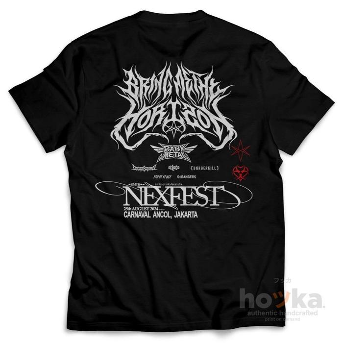 Gambar Kaos BMTH x Babymetal Bring Me The Horizon Jakarta Concert 2024 Big Size T-shirt Distro Band BRING ME THE HORIZON - HITAM, 3XL dari TshirtCustom undefined Tokopedia