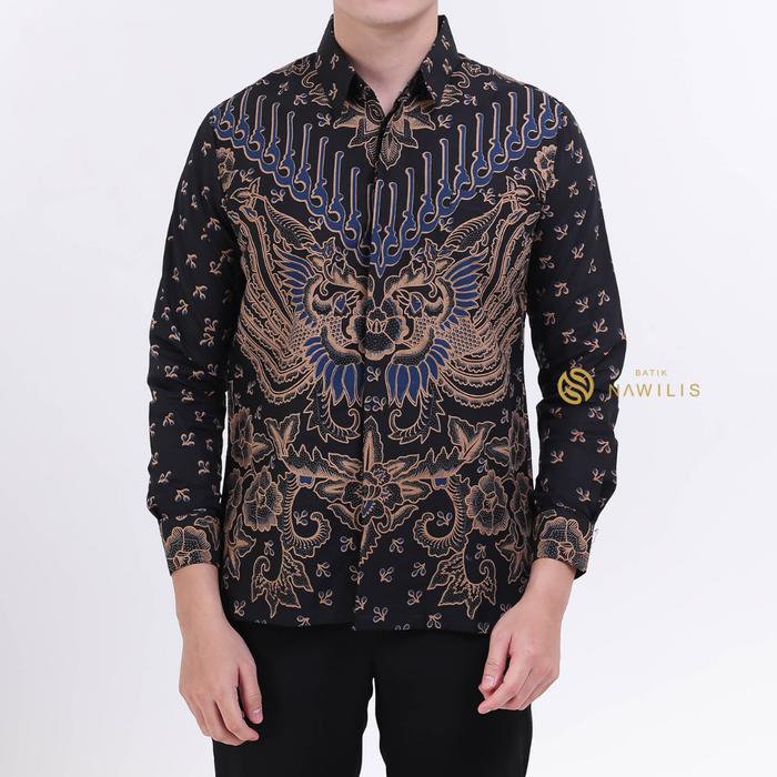 Gambar BATIK NAWILIS Kemeja Katun Pria SlimFit Lapis Furing Premium Motif WIJAYA KUSUMA - S, PANJANG dari Batik Nawilis Solo undefined Tokopedia