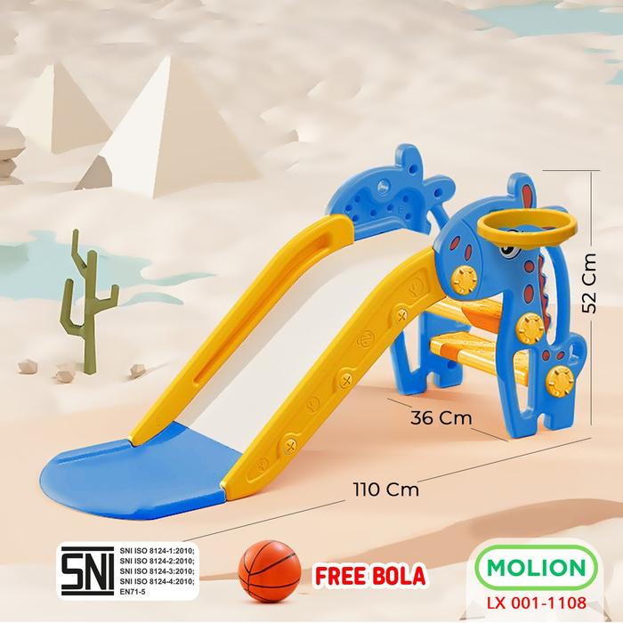 Gambar SPEEDS Mainan Perosotan Anak Seluncuran Kuda Kudaan Ayunan Playgym Karakter Plastik 001-M1105 - 1108BRU dari Speedshome undefined Tokopedia