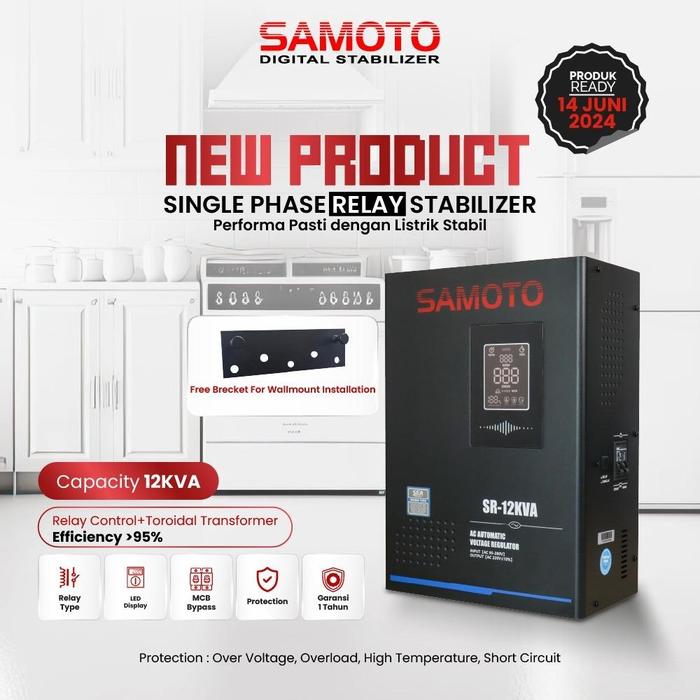 Gambar SR-12KVA / 12KVA 1Phase RELAY STABILIZER SAMOTO dari NUSA RACKINDO undefined Tokopedia