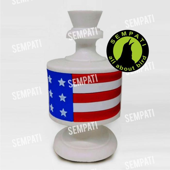 Gambar PION SANGKAR KANDANG BURUNG LOVEBIRD LOVE BIRD KARET BENDERA PBEN - BENDERA MAERIKA dari Sempati Bird Shop undefined Tokopedia