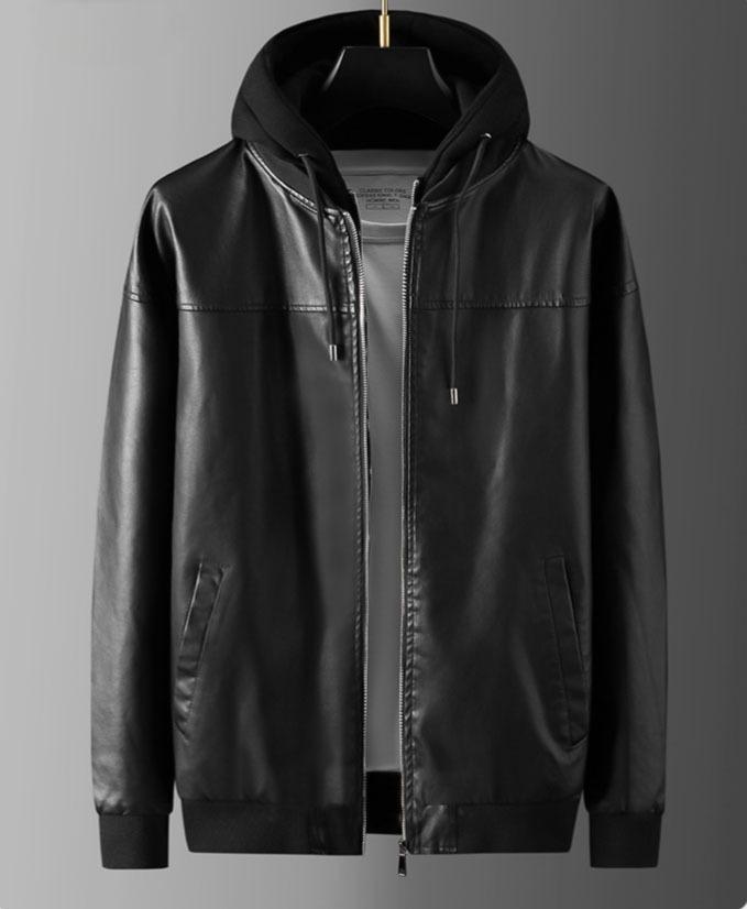 Gambar EIGHTEEN MAMIMA-JAKET KULIT PRIA TOPI KUPLUK HITAM BAHAN VIENA WATERPROOF SANTAI DISTRO CASUAL TERLARIS Nyaman dari MAMIMA_NEW undefined Tokopedia