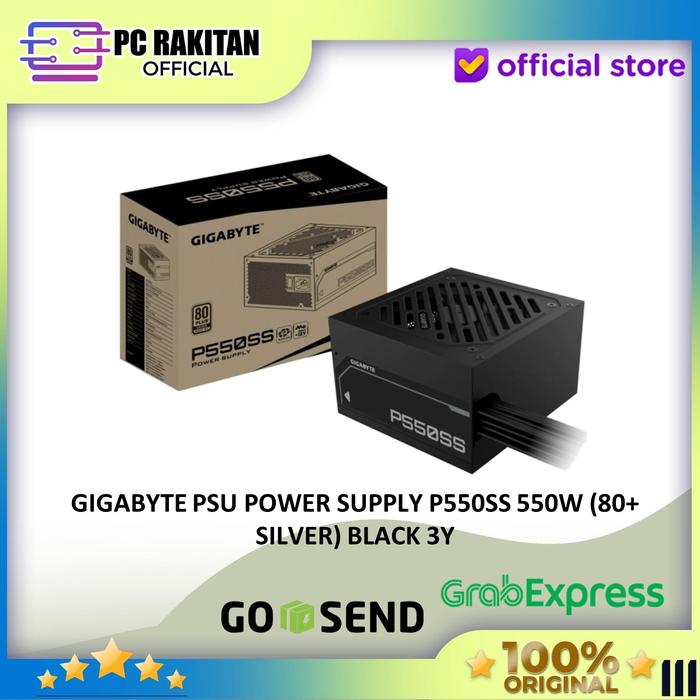 Gambar GIGABYTE PSU POWER SUPPLY P550SS 550W (80+ SILVER) BLACK 3Y dari PC Rakitan Official undefined Tokopedia