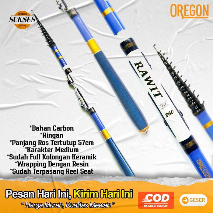 Gambar Joran Tegek Set Lengkap Kolong Ruas Pendek Oregon Rawit - Tegek Kolong Saja, 180cm dari Toko pancing sukses_NEW undefined Tokopedia