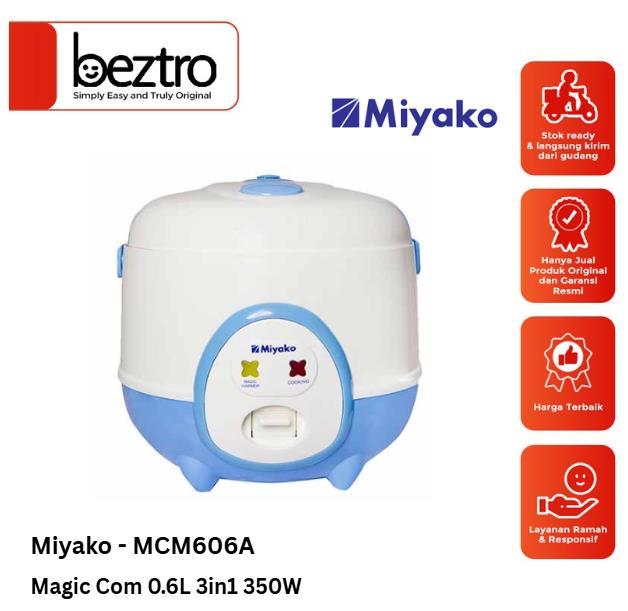 Gambar Miyako MCM606A 606 biru – Magic Com 0.6 Liter 3in1 350 Watt dari BEZTRO undefined Tokopedia