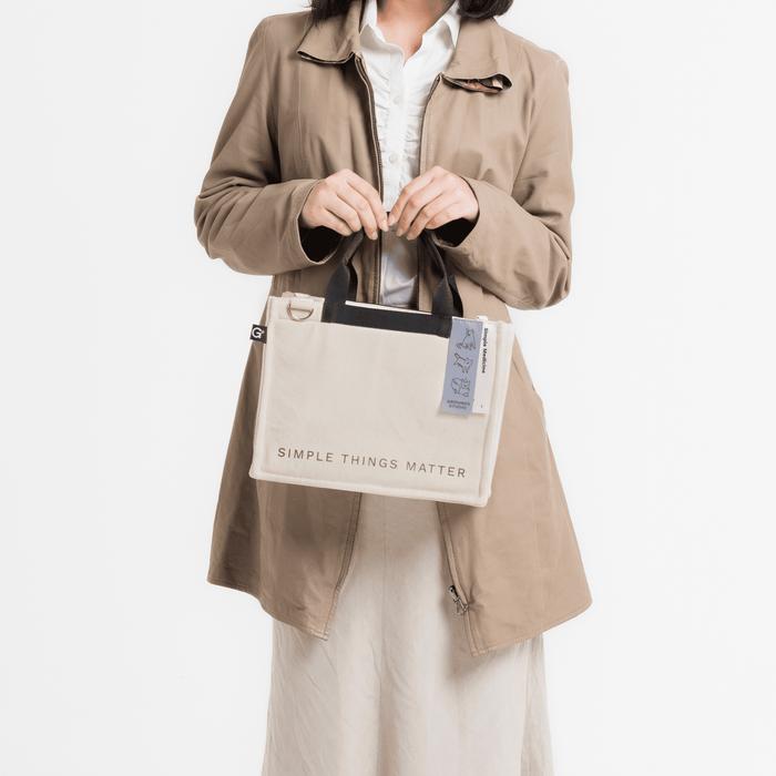 Gambar Mini Catto Totebag | Grounds - Broken white dari Grounds Studio undefined Tokopedia