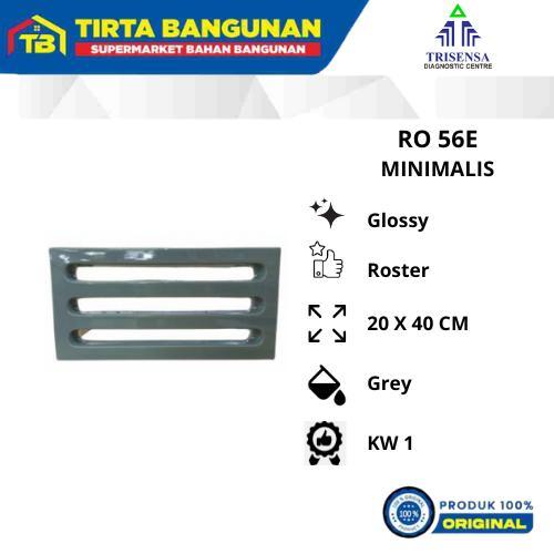 Gambar TRISENSA RO 56E MINIMALIS 20 X 40 CM ROSTER KERAMIK VENTILASI LOBANG ANGIN GREY KW A - TANPA PACKING KAYU dari Tirta Bangunan Kota Depok Tokopedia