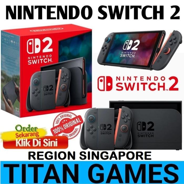Gambar Nintendo Switch 2 Console Switch2 Console Nintendo Switch 2 - SW2 CONSOLE  dari Titan Games undefined Tokopedia
