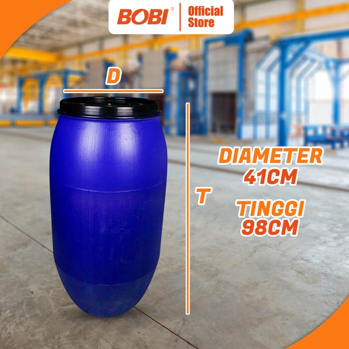 Gambar Tong Plastik 160L Baru - Tong Air Plastik dengan Tutup - 160L dari BOBI SHOP Kota Administrasi Jakarta Utara Tokopedia