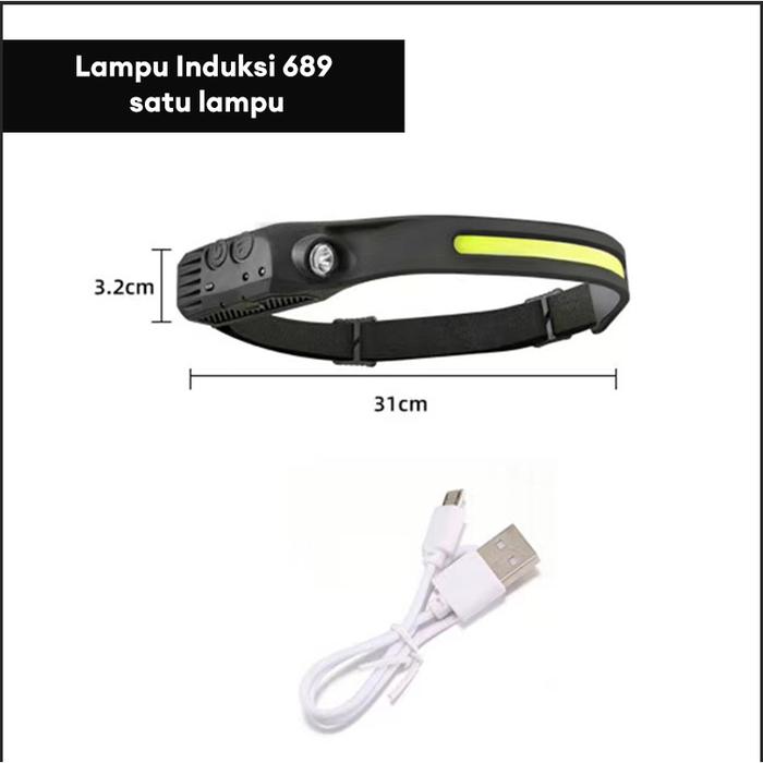 Gambar Senter Kepala Headlamp Flashlight Motion Sensor LED COB+XPE lampu depan kepala strip lampu strip led outdoor lampu sorot led lampu tembak tahan air Lampu yang dipasang di kepala, penting untuk pertanian dan memancing di malam hari, membebaskan tangan Anda - lampu + Sensor-01 dari solar lampu undefined Tokopedia