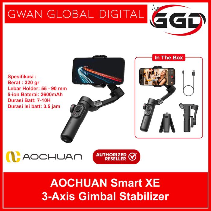 Gambar Aochuan SMART XE 3-Axis Handheld Gimbal Stabilizer untuk Smartphone Android & IOS Iphone dengan Baterai 2600mAh dan Durasi 7-10 Jam dari Gwan Global Digital undefined Tokopedia