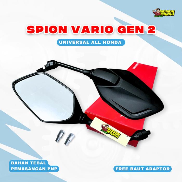 Gambar Spion Vario Gen 2 Kaca Spion Honda Vario New Spion gen2 Vario 125 150 160 Spion Pcx ADV Universal Motorcycle Adaptor Baut - SPION GEN 2 SEPASANG dari MamahMarah 76shop undefined Tokopedia