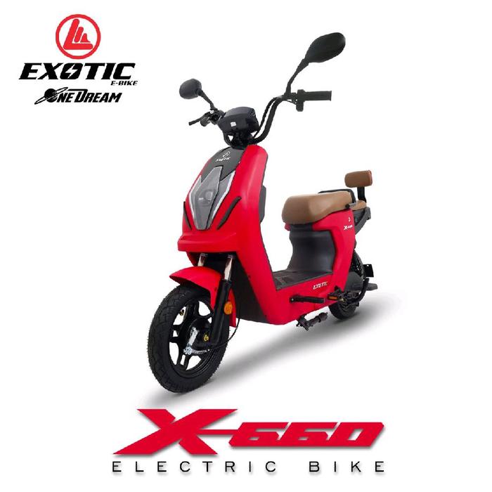 Gambar Sepeda Listrik EXCOTIC X-660 - merah dari sepedamania7 undefined Tokopedia
