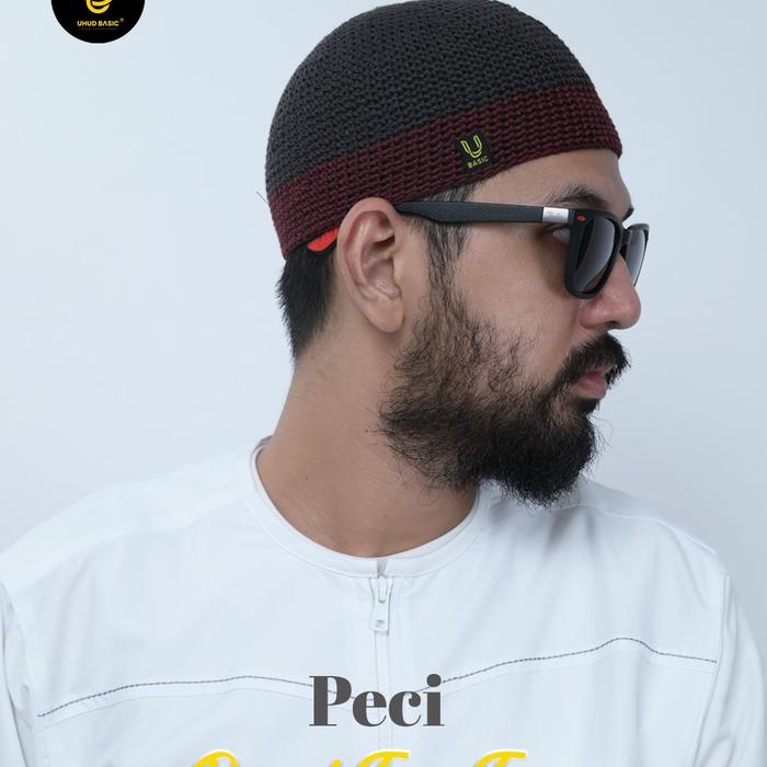 Gambar Uhud Basic - PECI RAJUT TEBAL DUA WARNA SERIES HAND MADE - black red dari UHUD BASIC PUSAT undefined Tokopedia