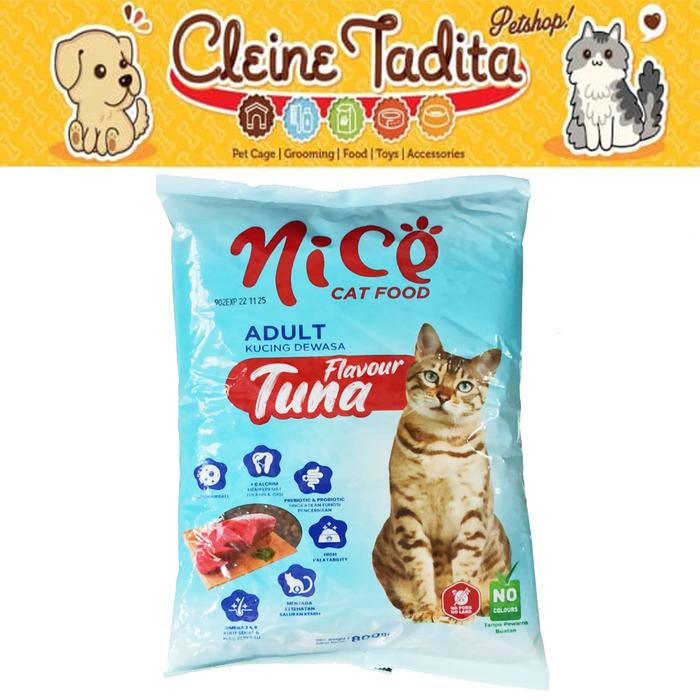 Gambar Cleine Tadita Petshop - Makanan kucing Nice 800 gram - TUNA dari Cleine Tadita Petshop undefined Tokopedia