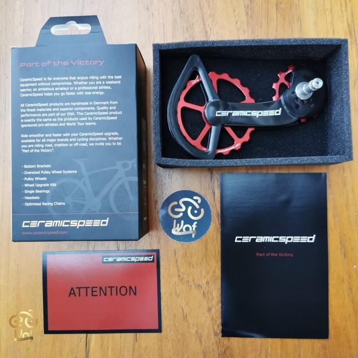 Gambar OSPW CERAMIC SPEED PULLEY RD SHIMANO 105 R7000 R7020 CERAMICSPEED HQ - Black Red dari toko buku komik1 undefined Tokopedia