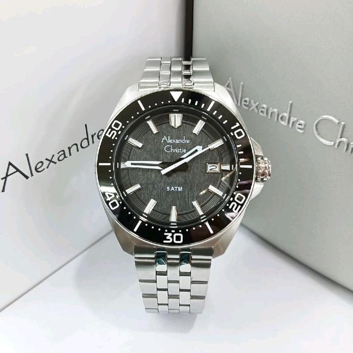 Gambar Alexandre Christie Jam Tangan Pria AC6687 AC 6687 Garansi Resmi 1 Tahun Water Resist 30M Quartz Movement - Watches, Watch - Silver Black dari Watch S undefined Tokopedia