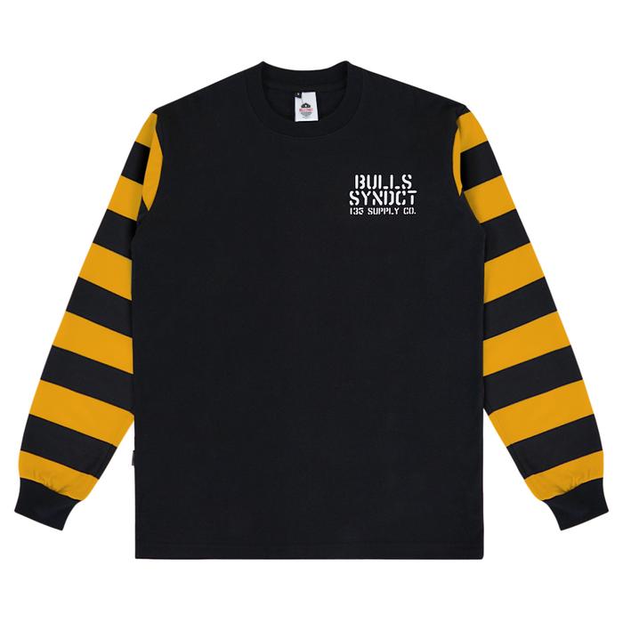 Gambar LONGSLEEVE BEST DEAL SALE 50% OFF - DELTA BLACK YELLOW, L dari Bulls Syndicate Kota Surakarta Tokopedia