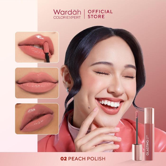 Gambar New ! Wardah Glasting Liquid Lip 3,5 gr - Wardah Glasting Liquid Lip 02 Peach Polish dari Pusat Skincare Kosmetik undefined Tokopedia