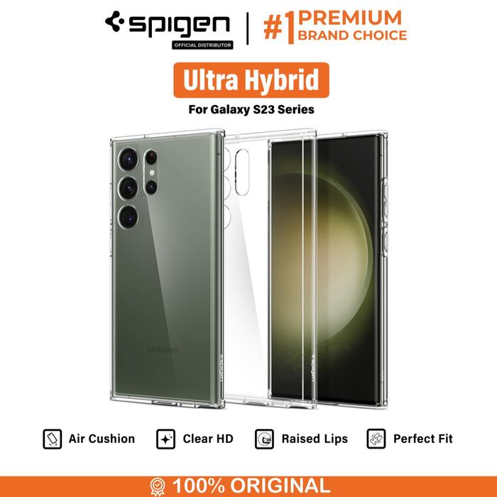 Gambar Case For Samsung Galaxy S23 Ultra Plus Spigen Ultra Hybrid Clear Casing Bumper - Crystal Clear, S23 dari Spigen Indonesia undefined Tokopedia