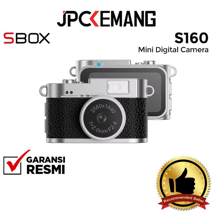 Gambar SBOX MINI S160 Digital Camera Pocket SBOX S 160 Mini Life Kamera Garansi Resmi - Black Charcoal dari JPC Kemang undefined Tokopedia