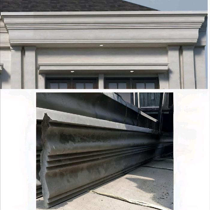 Gambar lisplang beton / Lisplang profil / Lisplang minimalis / Lisplang fasad - Tinggi 10 cm dari Beton profil clasicc undefined Tokopedia