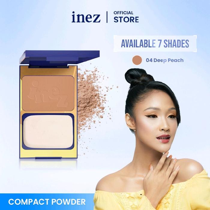 Gambar Inez Compact Powder Halal Long Lasting - 7 Pilihan Warna untuk Tampilan Sempurna - 04 deep peach dari racun make up & skincare undefined Tokopedia