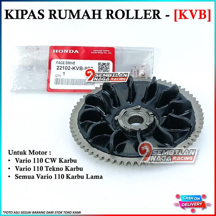 Gambar KIPAS ROLLER VARIO TECHNO KIPAS VARIO 110 KIPAS LAWAN RUMAH ROLLER KVB - VARIO 110 KARBU dari Sembilan Naga Racing undefined Tokopedia
