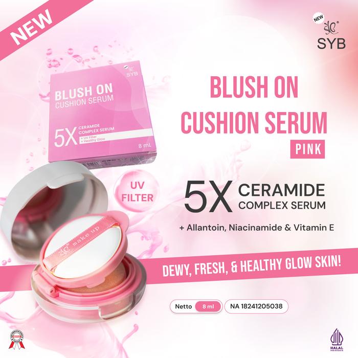 Gambar 【FYC】- NEW SYB CHEEK BLUSHER [Blush On Fresh and Glow] *NEW NETTO 5,5GR* - NEW SYB BLUSH ON CUSHION SERUM (PINK) dari SYB undefined Tokopedia