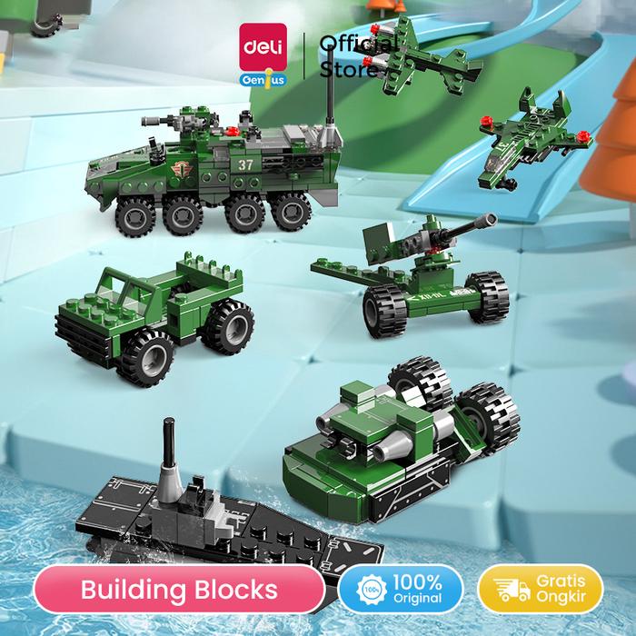 Gambar Deli Genius Mainan Anak Building Blocks / Mainan Blocks Bricks / Mainan Susun Balok / Mainan Bongkar Pasang EH378 dari Deli Stationery Indonesia undefined Tokopedia