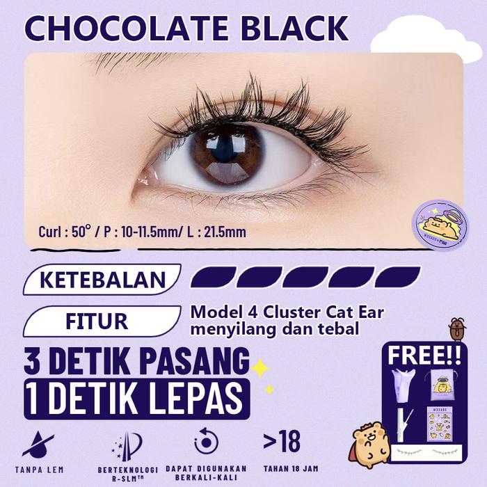 Gambar (Chocolate Black) WOSADO Bulumata Magnetic Bulumata Bold Eyelash Extention dari WOSADO.INDONESIA undefined Tokopedia