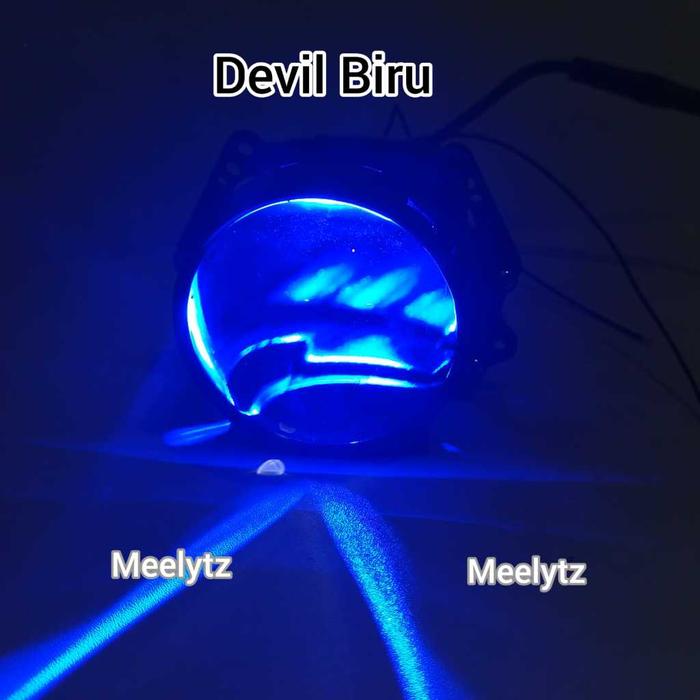 Gambar Biled Projector IBRIGHT ZE65 All Weather 2.5INC 3 Warna Blue Lens plus kipas dan ballast terbaru - BIRU dari Meelytz undefined Tokopedia