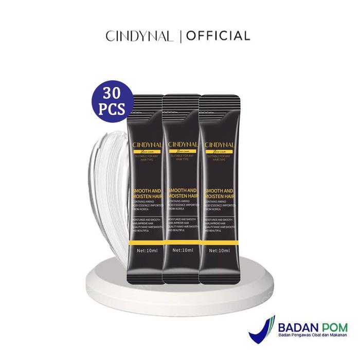 Gambar BPOM [30pcs] Cindynal HairMask Smooth and Moisten Hair Sachet  / Masker Rambut Rusak dan Kering Patah Patah / Mengembang - 30 PCS dari CINDYNAL undefined Tokopedia